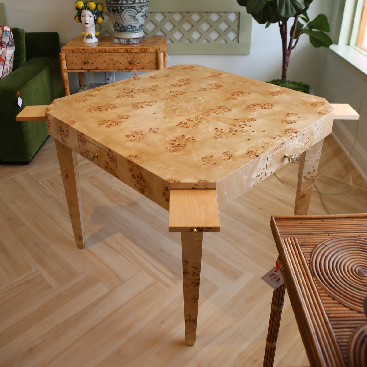 Custom Burl Wood Game Table – Dunbar Road