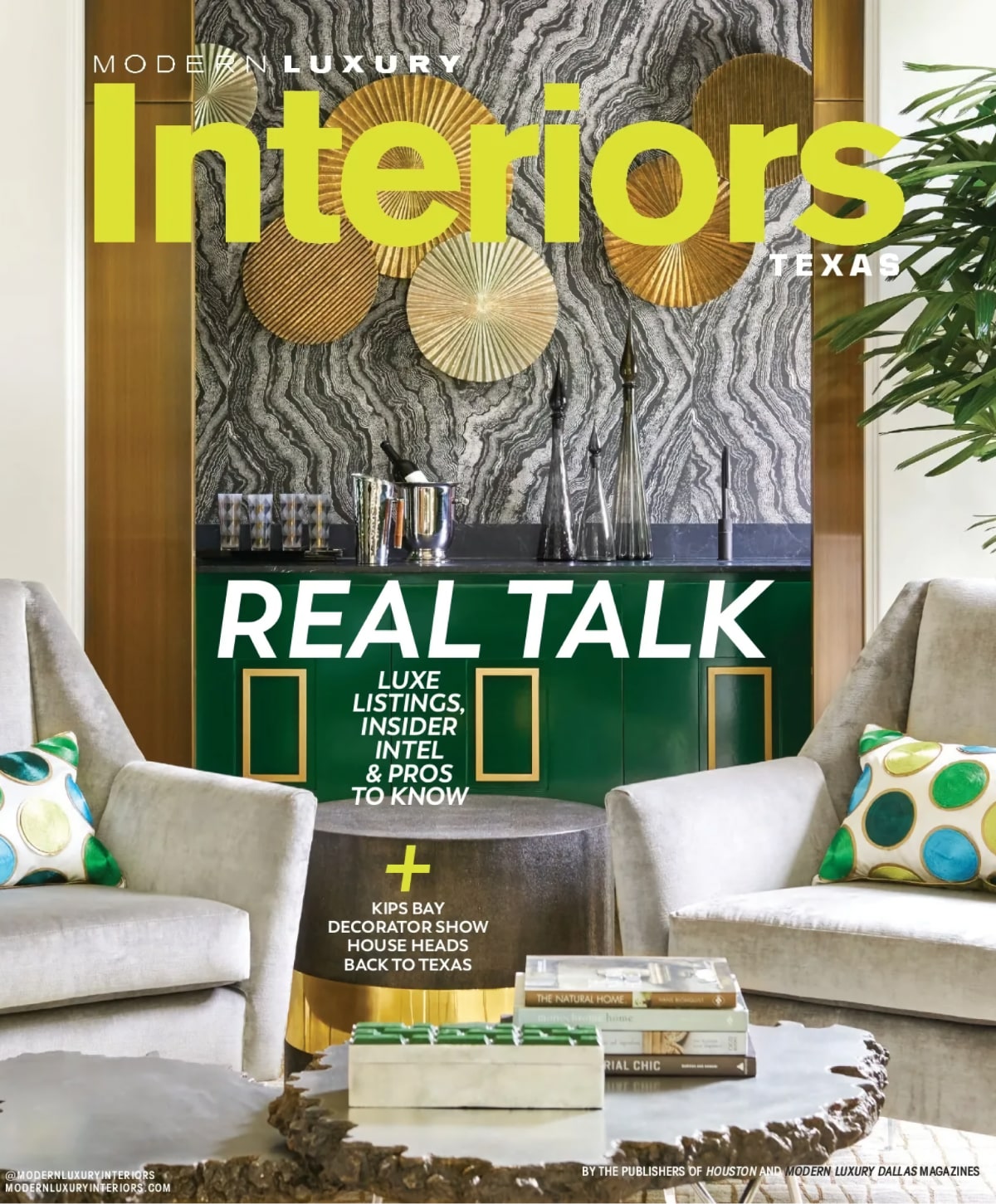 Cover of Modern Luxury Interiors Texas magazine from August 2021