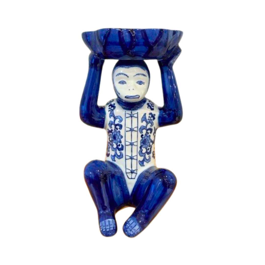 Blue & White Porcelain Monkey Dish – Dunbar Road