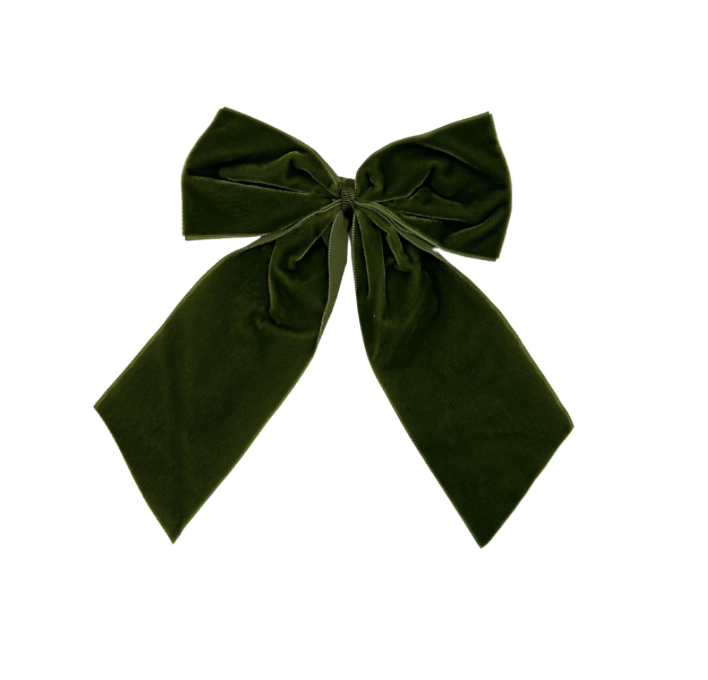 Largest Forest Green Velvet Bow – Dunbar Road