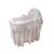 Child's bassinet, all in white with lace