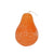 Orange candle in the shape of a pear
