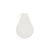 white candle in the shape of a pear
