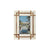 Ivory 5 x 7 photo frame with wood inset
