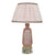 pink murano lamp with pink and brown shade